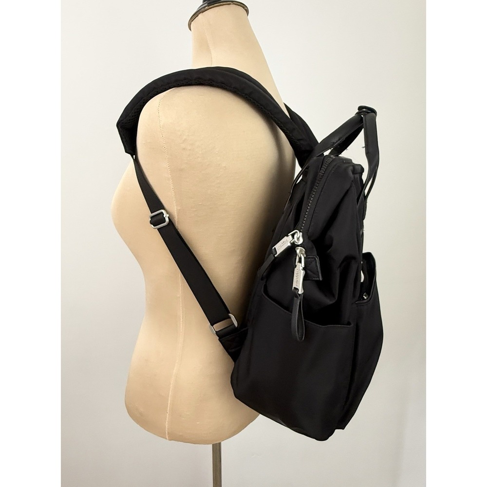 BAGGALLINI Soho Backpack Black Travel Work School Water Resistant Laptop Mint! - Picture 3 of 16